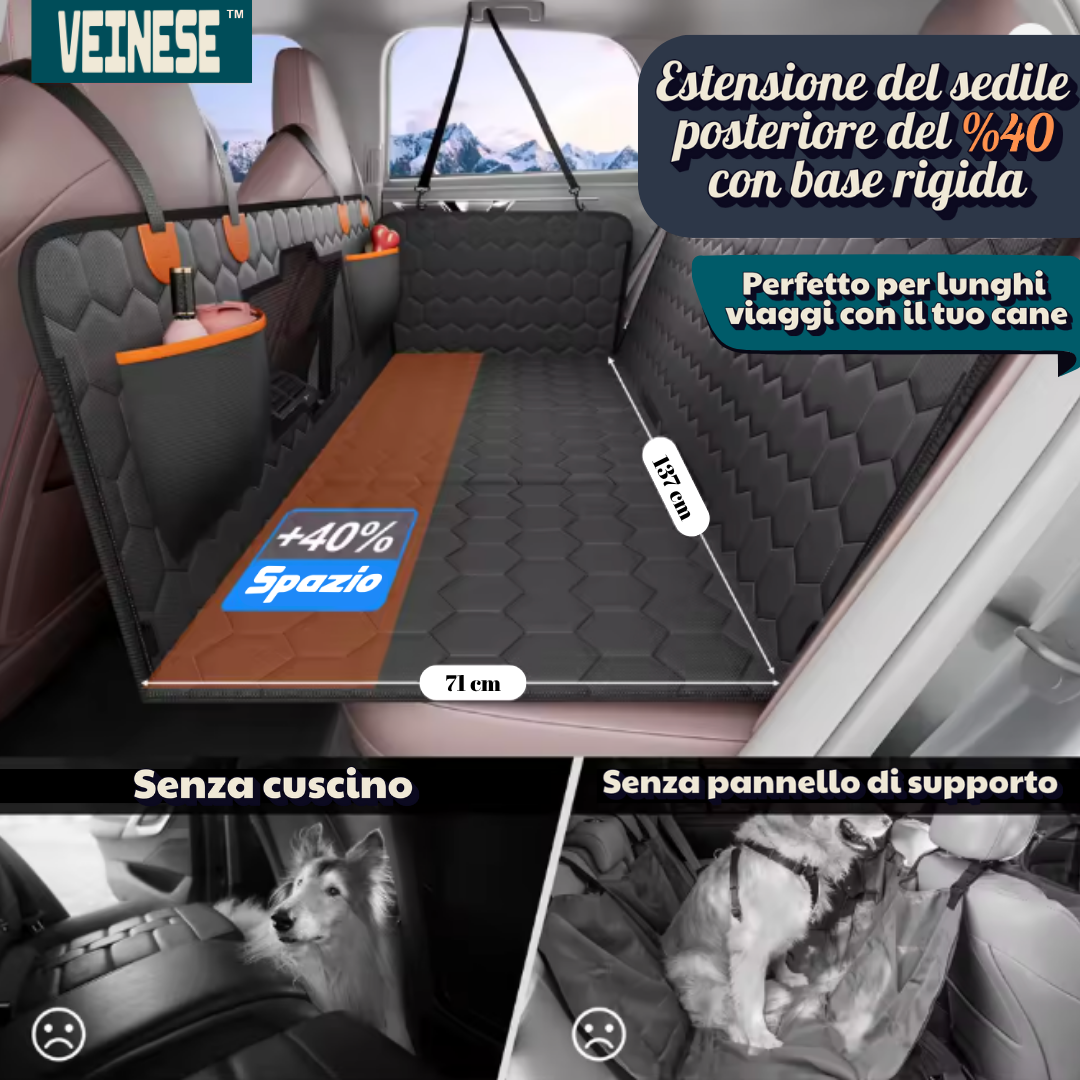 Veinese™ ViaggioPet Letto Auto Estensibile per Animali Domestici