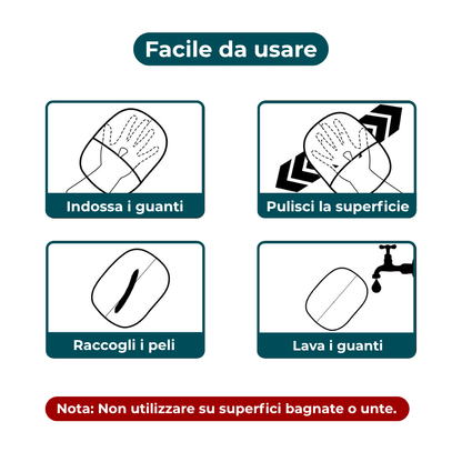 Veinese™ Guanti Elettrostatici per Peli di Animali